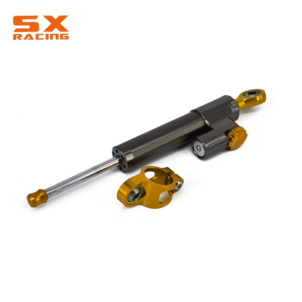 Motorcycle Steering Damper Stabilizer Bracket For DUCATI 696 796 795: Titanium Gold