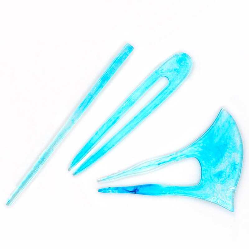 Molde de silicona para palo de pelo DIY, hecho a mano, para hacer joyas, Molde de resina transparente para horquilla, molde de fundición de resina epoxi, 1 Uds.