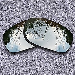 Polarized Replacement Lenses for Oakley Fives Squared Sunglasses - Multiple Choices: Silver Titanium