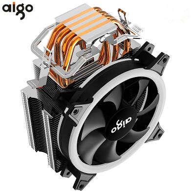 Aigo  e3 computerkasse cpu køler radiator aluminium 12v processor køler 4 heatpipes cpu køler køleventilator til intel  am2/am3/am4