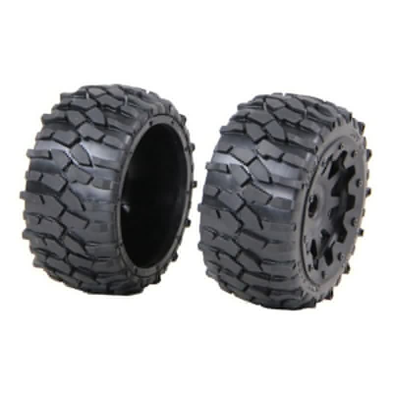 Pcmos Rovan 1/5 Buggy neumáticos todo terreno trasero grava ruedas en 6-con llantas encaja HPI Baja 5B rey Motor coche RC 1:5 Ruedas Neumáticos