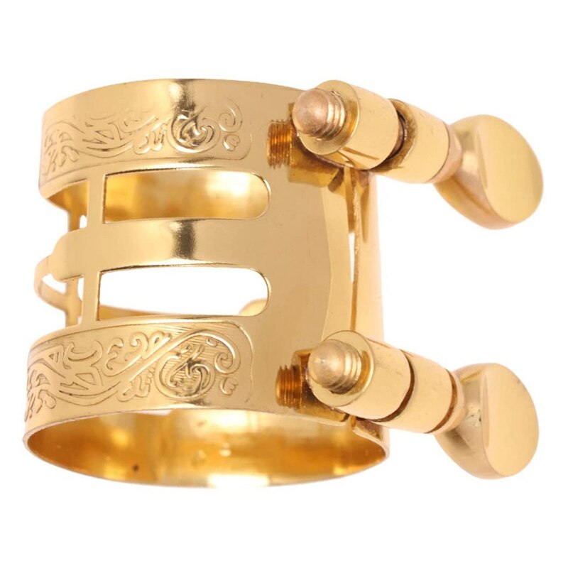 Metalen messing e altsax rubber bakeliet mondstuk rietbinder met gesneden voor altsaxofoon en klarinet accessoire