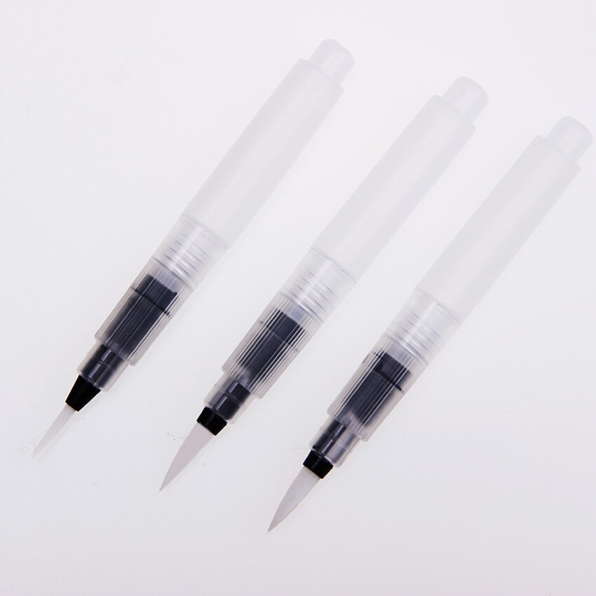 Refillable Water Brush Ink Pen for Water Color Calligraphy Drawing Painting Illustration Pen Office Stationery