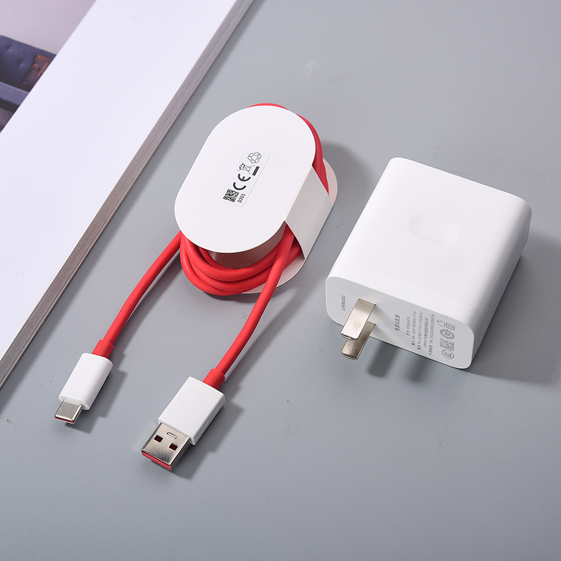 Adaptateur de chargeur USB à chaîne rapide 80W, pour Oneplus 1 + 13 12 12R 11 10 Nord CE 4 3 5G Pro EU US ACE Super WarpCharger, câble de Type C de 1M: BR