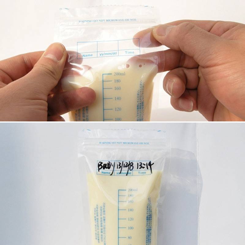Förvaringspåse för bröstmjölk barnmatsförvaring 250ml engångs praktiska och bekväma fryspåsar för bröstmjölk 20 st/påse