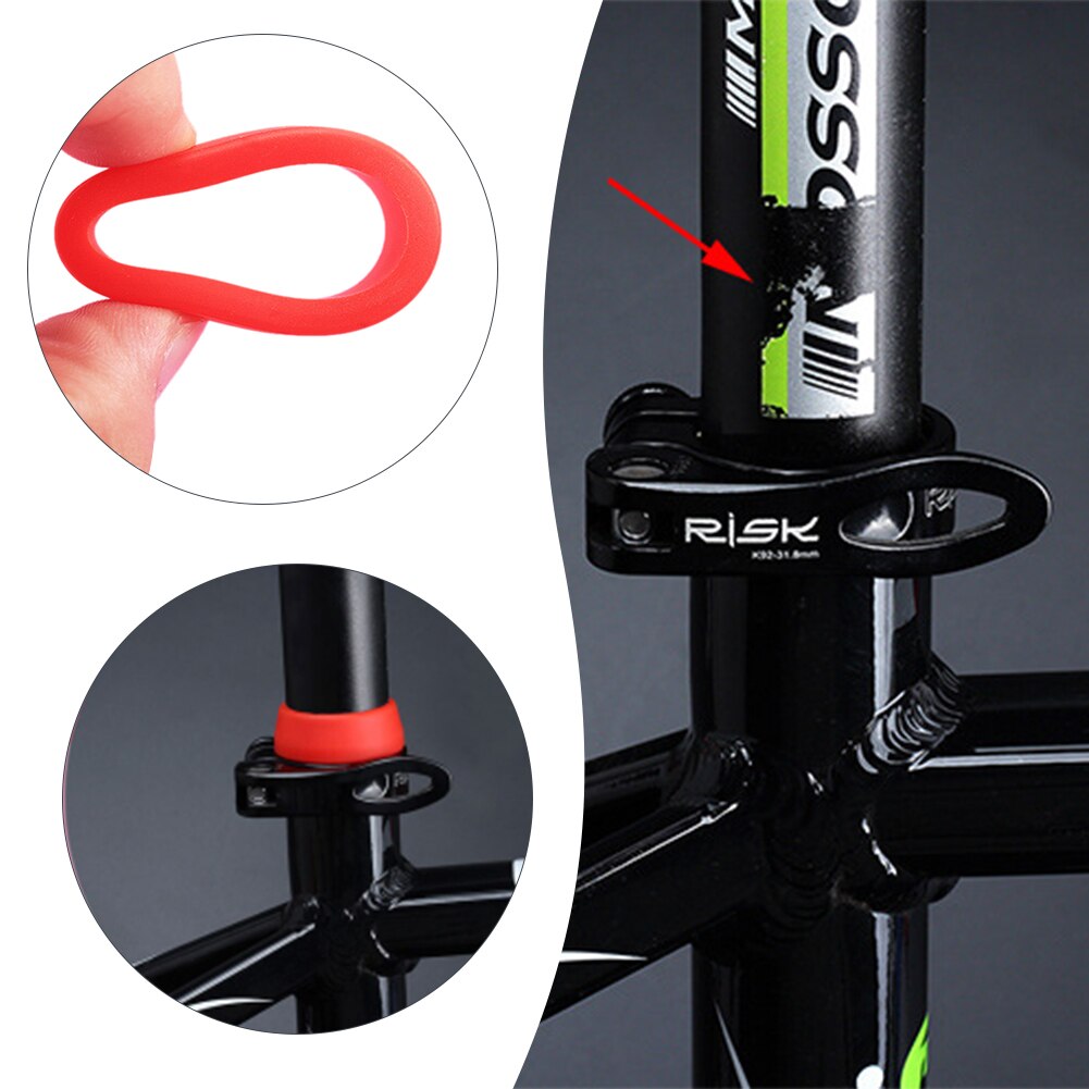 1 stücke Bike Sitz Post Ring Staub Abdeckung Silikon Wasserdichte Fahrrad Sattelstütze Fall Schutzhülle Bike Zubehör Bicicleta zadelpen