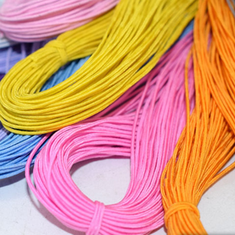 25 meter/parti elastisk stræksnor gummitov nylon gør-det-selv armbånd perler strenge hårstrimler tilbehør