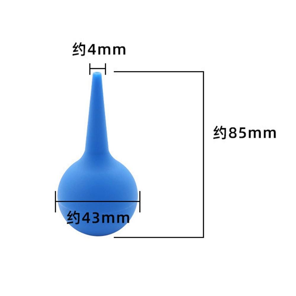 1pc Ear Wax Removal Irrigation Cleaning Kit Ear Syringe Bulb Air Blower Pump Dust Cleaner Earwax Remover Rubber For Adult Kid: Blue