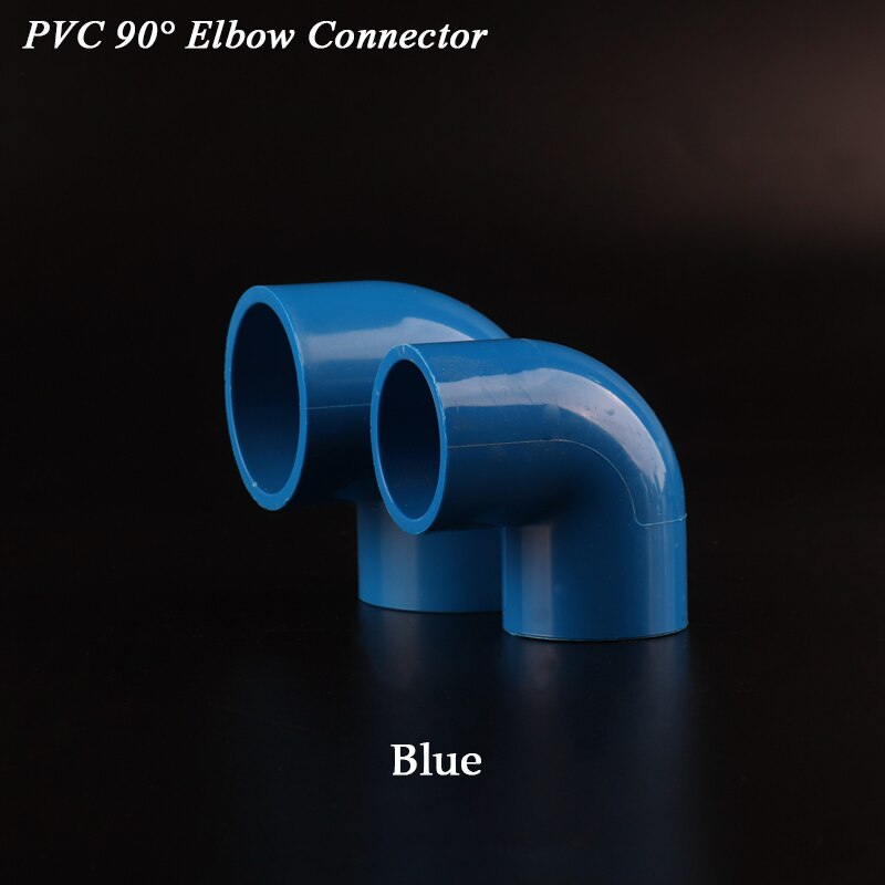 10Pcs 20 25 32 40mm PVC Connector 90Degree Water Supply Pipe Elbow H Plastic Joint Garden Irrigation Water Pipe Fittings: 20mm / Blue