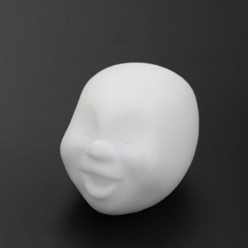 Vent Menselijk Gezicht Ball Anti-Stress Ball Japanse Cao Maru Caomaru: WHITE