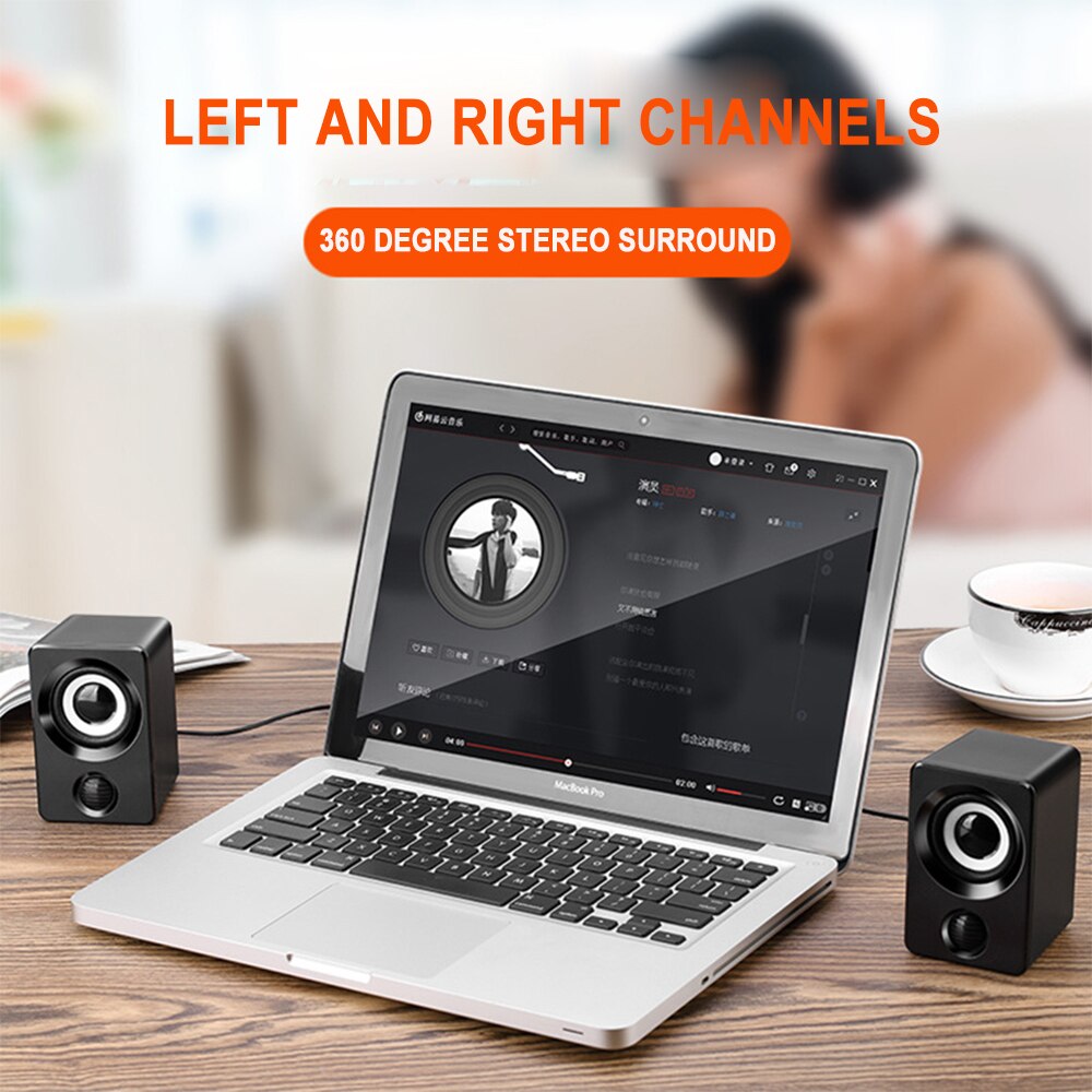 Luidsprekers computer USB speaker mini sound bar voor PC TV met aanpassen volume колонки tronsmart