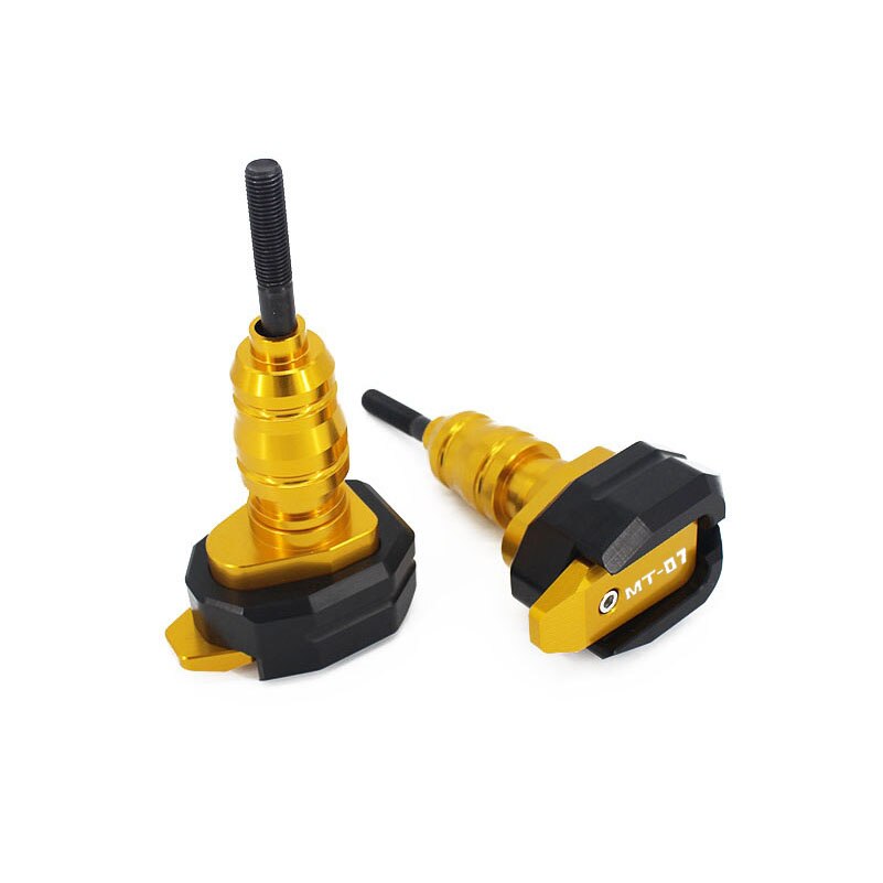 Deslizador de marco de Moto para Kawasaki MT07, accesorios de trazador, protector de carenado de motocicleta, almohadillas de protección contra caídas, piezas de MT-07 MT 07: Oro