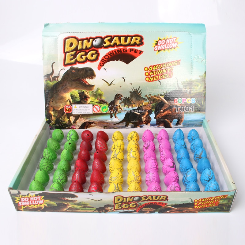 10 pz/lotto Della Novità Sveglia Magia Cova Crescente Animale Uova di Dinosauro bavaglio Giocattoli Giocattoli per I Bambini bambino Bambini Giocattoli Educativi Regali