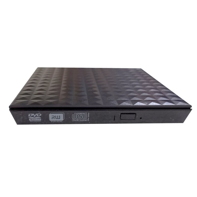 Extern cd dvd-enhet usb 3.0 typ-c diamant utseende dvd-enhet brännare spelare för laptop mac desktop fönster 10 8 7 xp