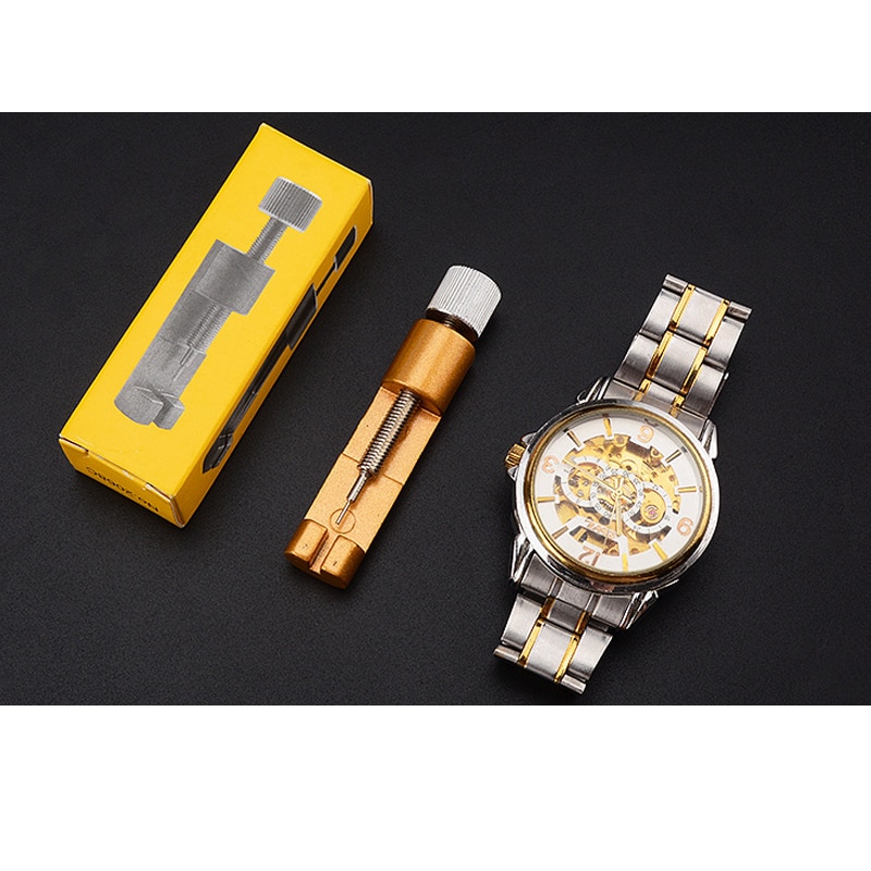Horloge gereedschap Metalen Horloge Band & Armband Link Remover + Lente Bar Reparatie Tool W/Extra Pinnen saat tamir aletleri 11