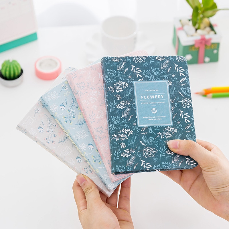 Agenda Vintage coréen Kawaii A6, Agenda annuel, hebdomadaire, mensuel et quotidien, organisateur de fleurs, carnet de notes, fournitures scolaires