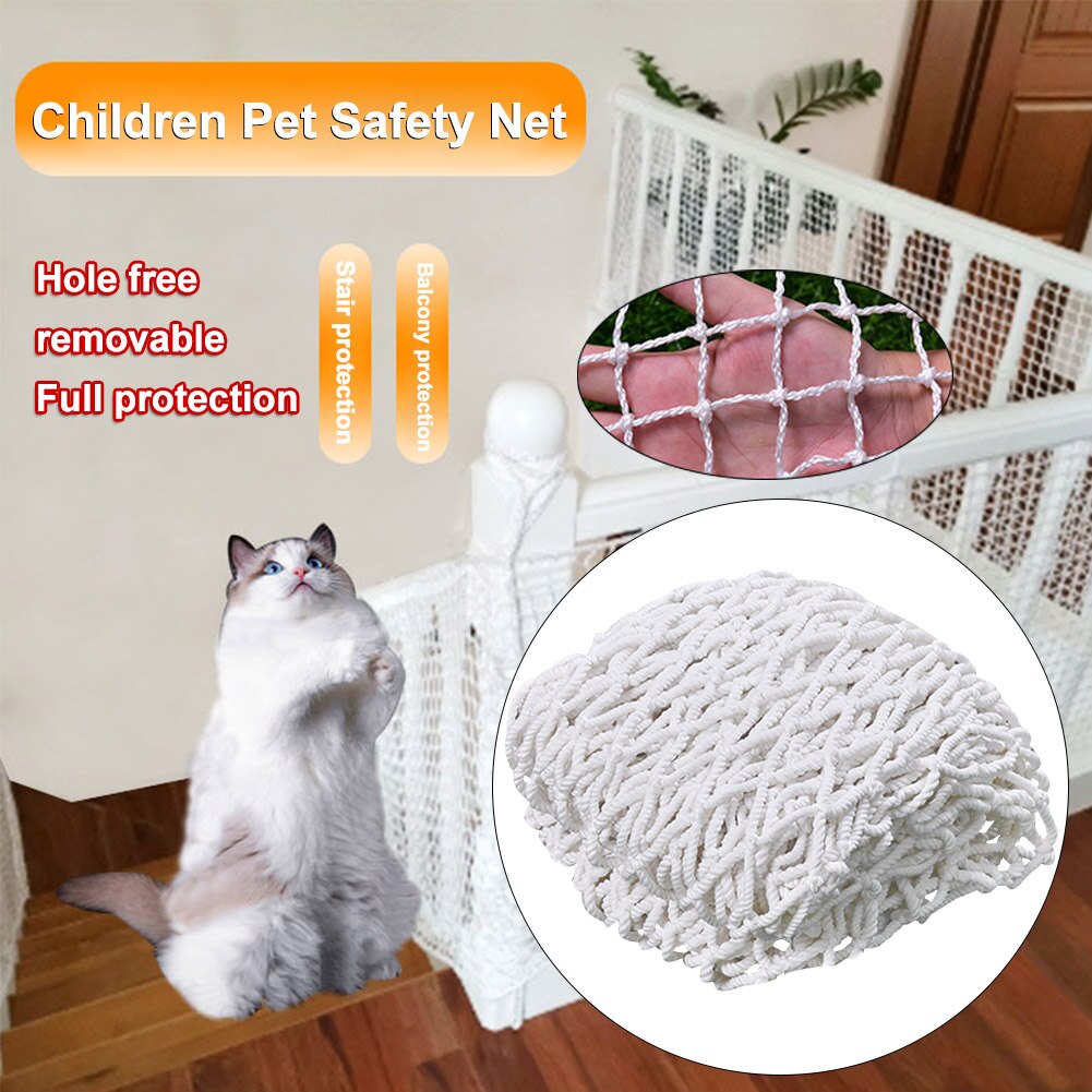 Home Pet Balcony Children Safety Net Driveway Weaving Rope Railing Stairs Durable Garden Fence Protective Outdoor Construction