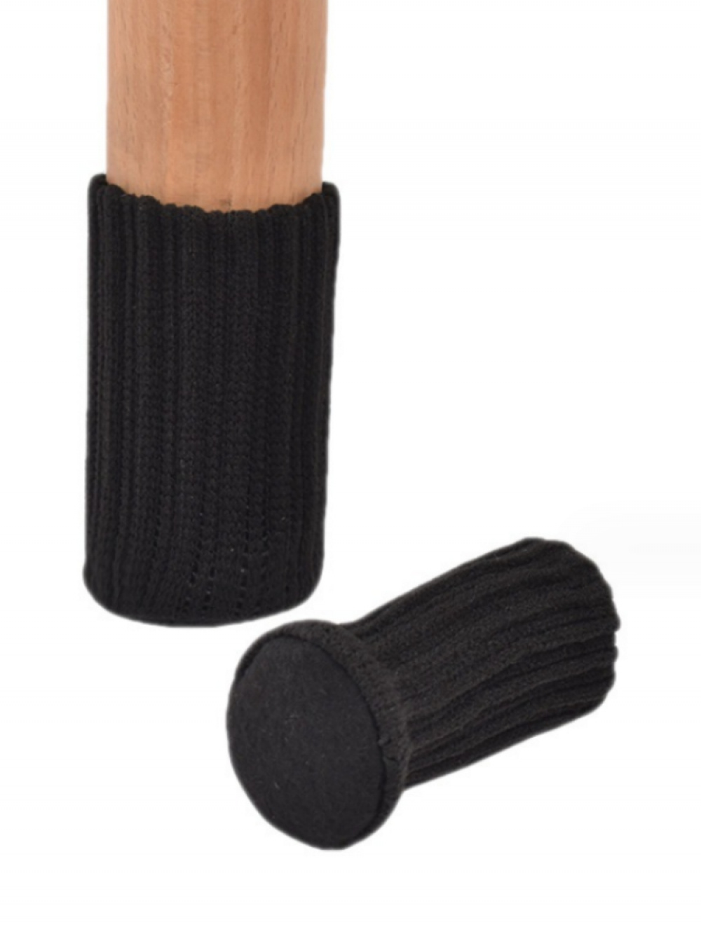 Botines antideslizantes de doble capa para mesa y silla, botines de punto con costuras gruesas, fondo redondo, protección de piernas, taburete de Silla, 8/16 piezas