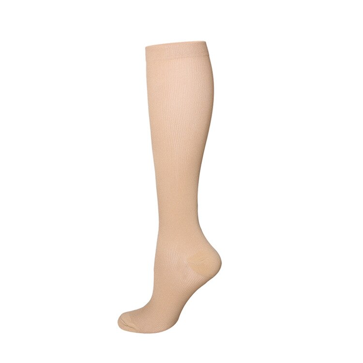 Knee High Compression Sock Sport Compression Sock Adult Compression Sock Calcetines Compresivos Medias De Compresion: Skin / L XL