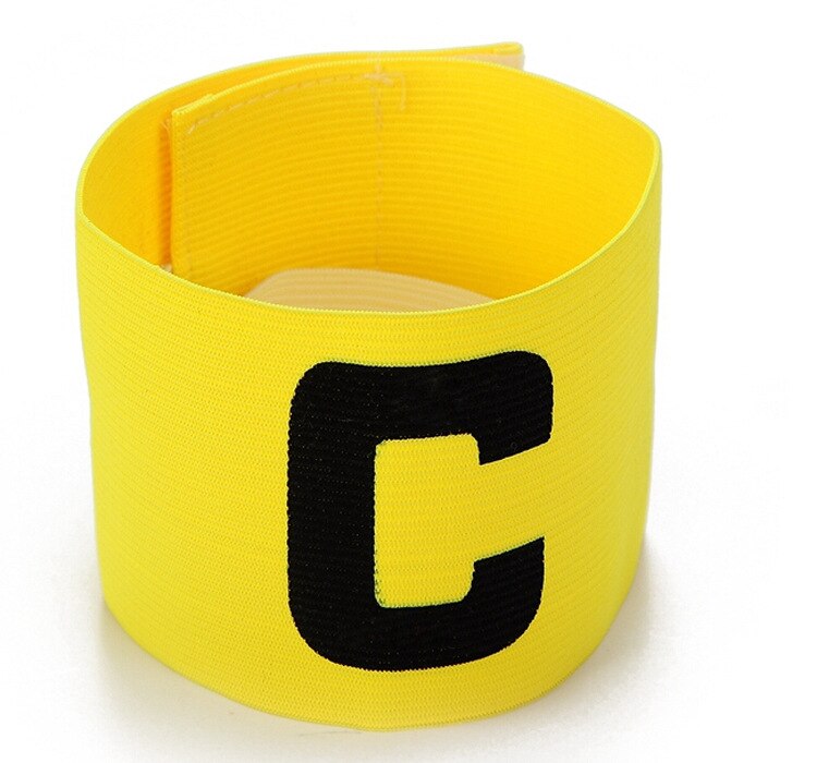 Kapitein Armband Voetbal C Mark Anti Losmaken Mouwen Met Elastische Armband En Armband Voetbal Apparatuur Voetbal Training: Yellow