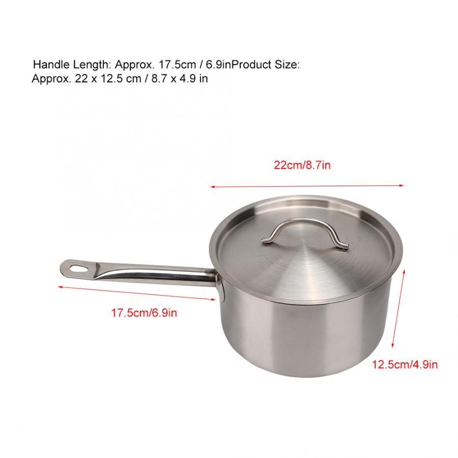 Soep Potten Rvs Composiet Bodem Koken Pot Enkel Handvat Steelpan Met Deksel Keuken Kookgerei Kookpotten