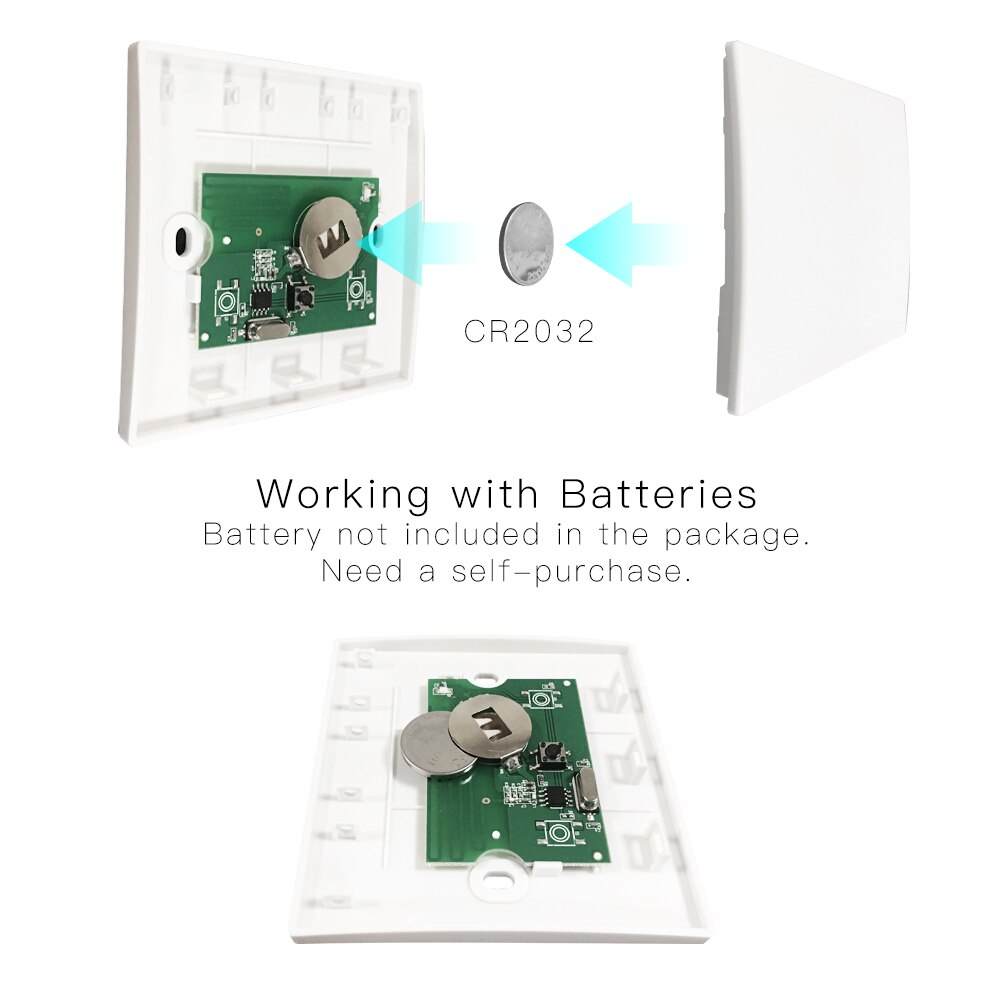 433 mhz trådlös smart switch rf fjärrkontrollmottagare tryckknappskontroll väggpanelsändare ,2- vägs /3- vägs multikontroll
