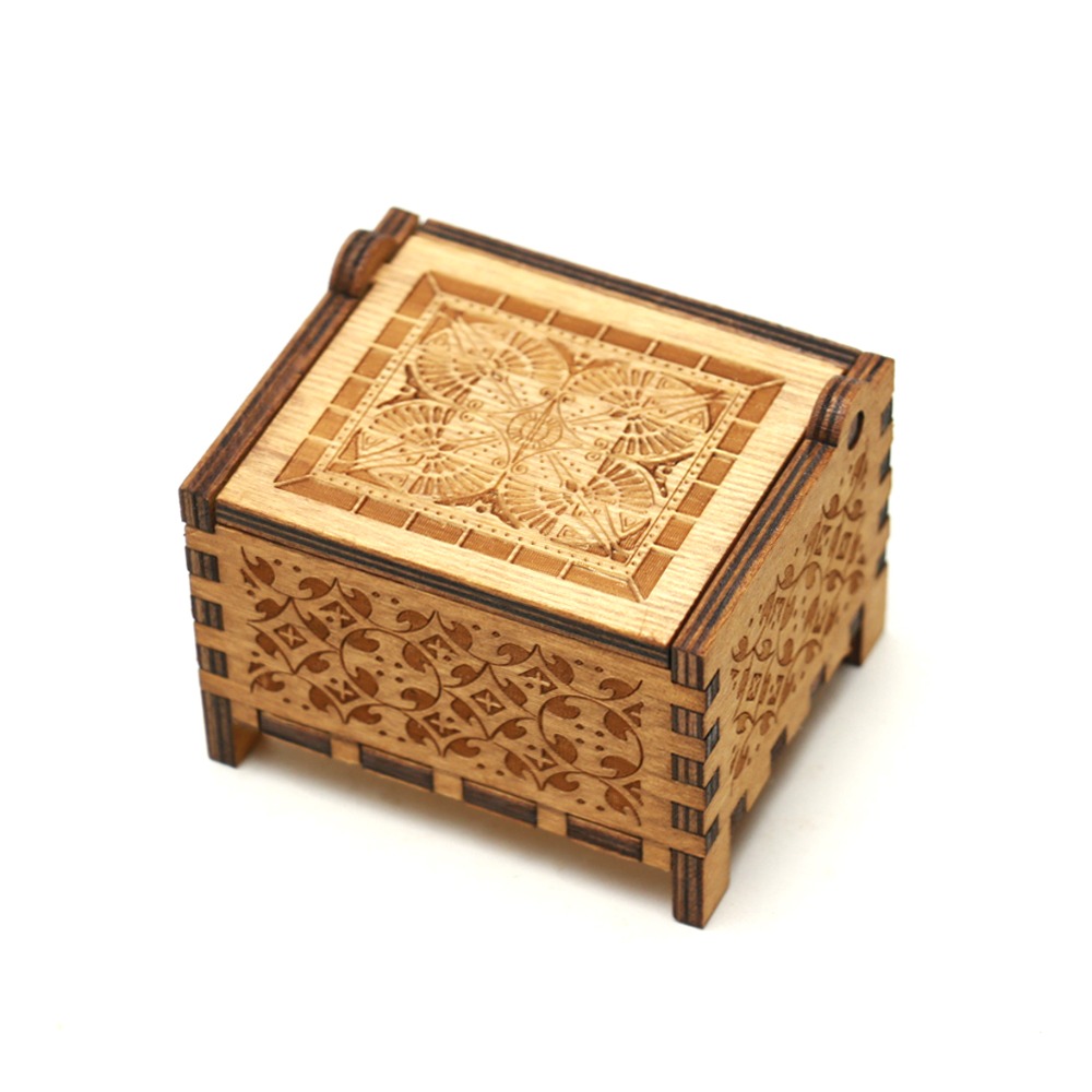 Memory Music Box 18 Note Windup Clockwork Mechanism Engraved Wood Music Box for Kids,Play Memory from CATS