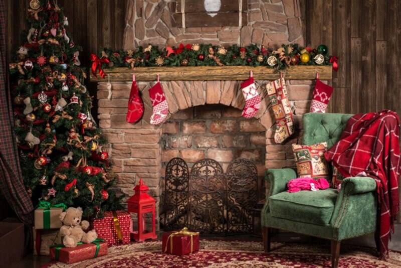 LEVEN MAGIC BOX Achtergrond Fotografie Kerstbomen Familie Samen Foto Backdrops Decoraties voor Huis