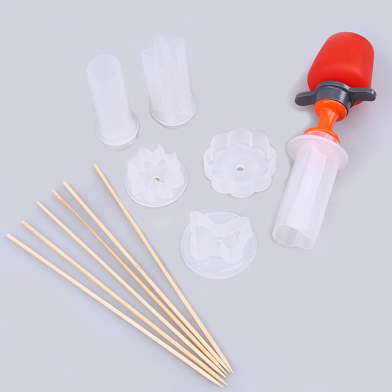 Accessoires de décoration de fête de cuisine, bricolage, 1 ensemble, coupe-fruits en plastique, trancheur, gâteau, biscuit, sculpture de légumes, ensemble de moules