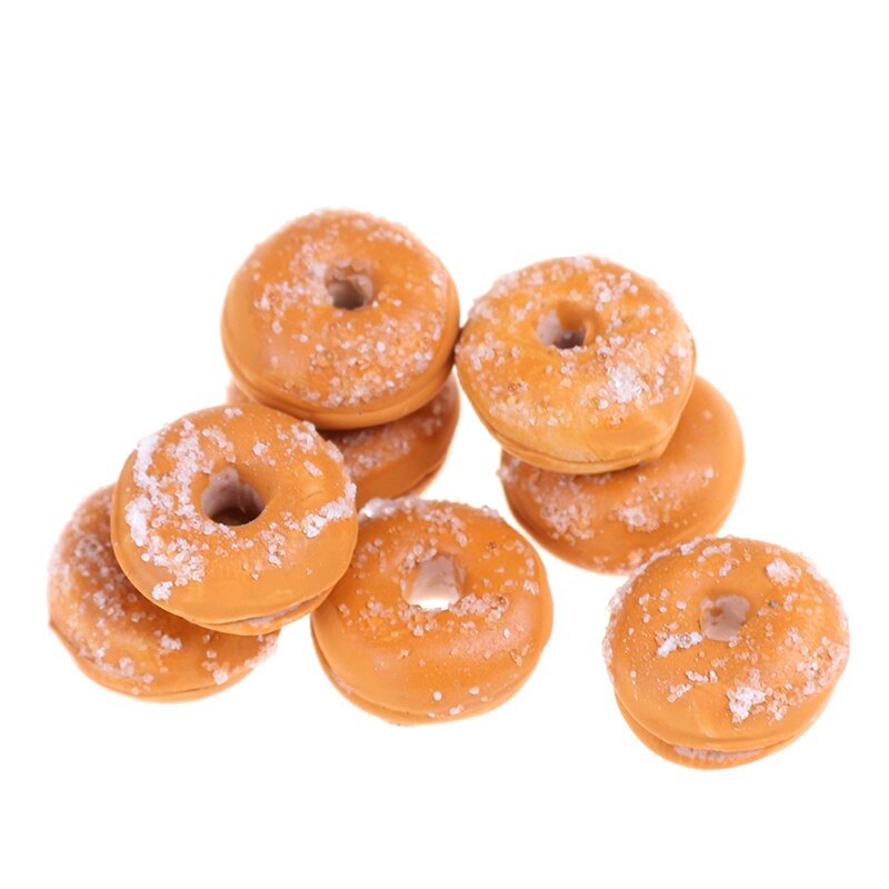 1 Tasche Künstliche Krapfen Schokolade Gefälschte Lebensmittel Ornament Handwerk Dekor Miniatur Puppenhaus Dekoration DIY Küche Spielzeug