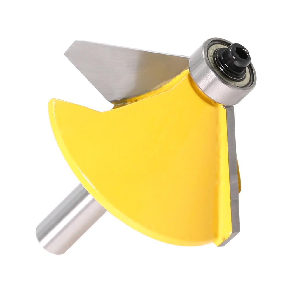 1pc 8mm Schacht Grote 45 Graden Afschuining & Bevel Rand Router Bit Hout Snijgereedschap houtbewerking router bits