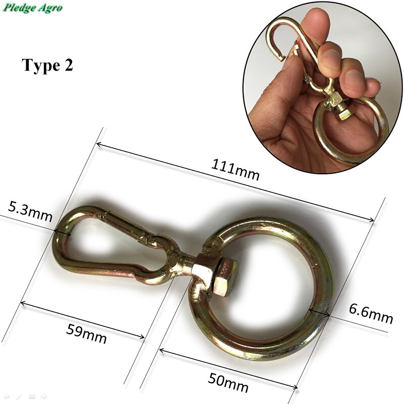 Équipement d'élevage végétal Instrument Traction boucle pivotant taureau nez anneau Piercing pince attachant grand bétail
