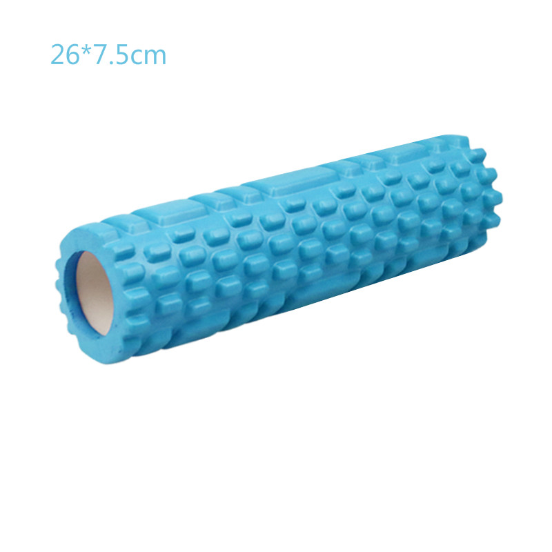 Yoga kolonne gym fitness skumrull pilates yoga trening rygg muskelmassasje rulle myk yoga blokk muskelrulle: Blå