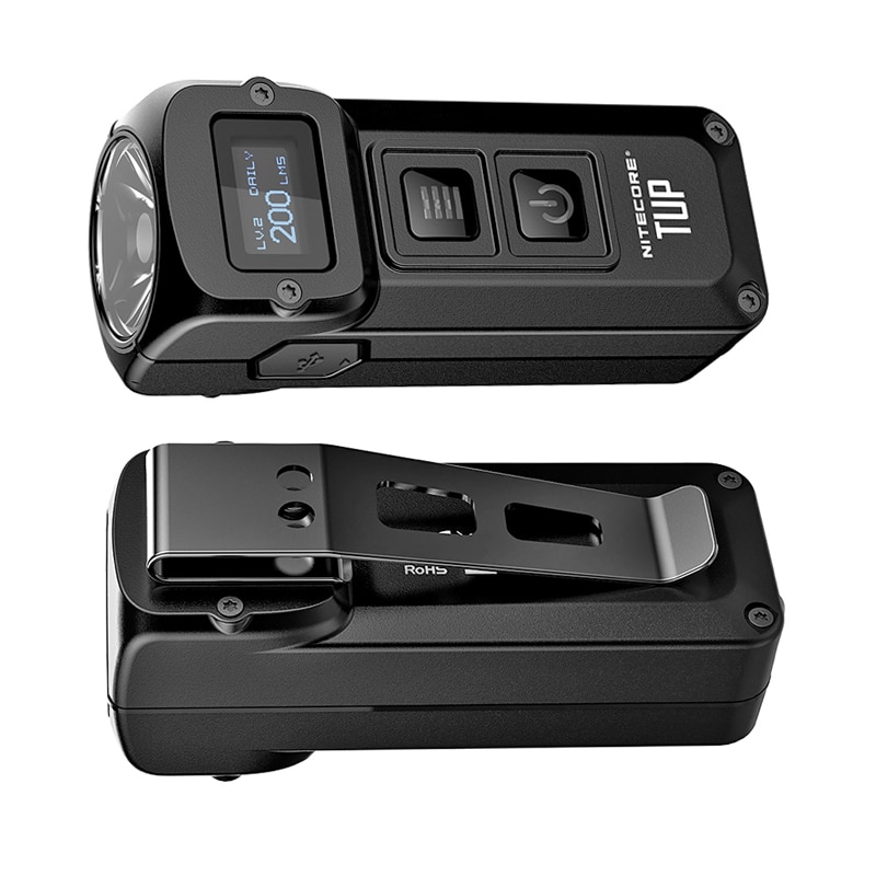NITECORE TUP USB recargable MINI linterna CREE XP-L HD V6 max 1000 LM distancia de haz 180M revolucionaria inteligente ED