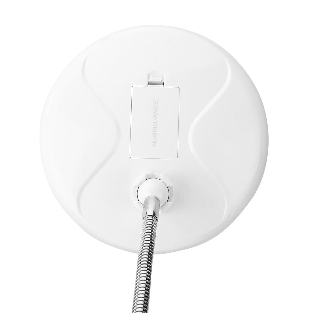 LED Round Rotate Folding Makeup Mirrors Adjustable Desktop Battery Mirror 10X Magnification Magnifying Glass with Natural Light