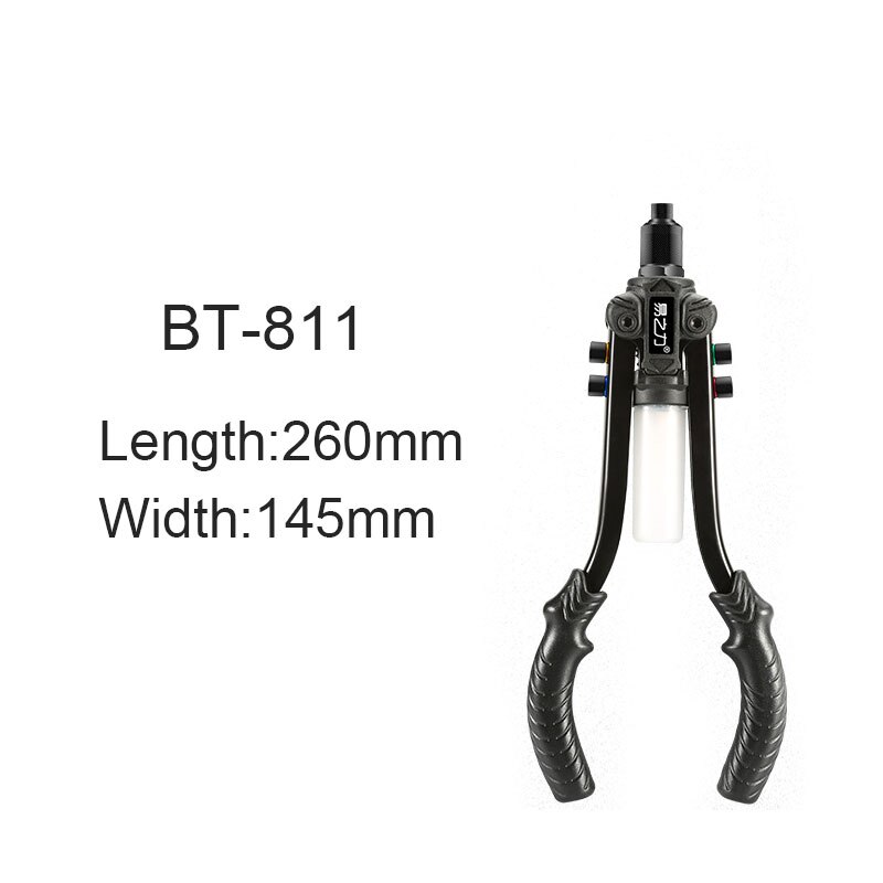 Premium 3 in 1 Heavy Duty Riveter Hand Riveter for Plastic Metal Leather BV789