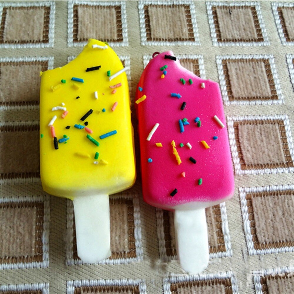 1 Uds 4cm x 10cm 1 Uds suave encantos perfumados juguetes pan blando kawaii chispas de Chocolate helado