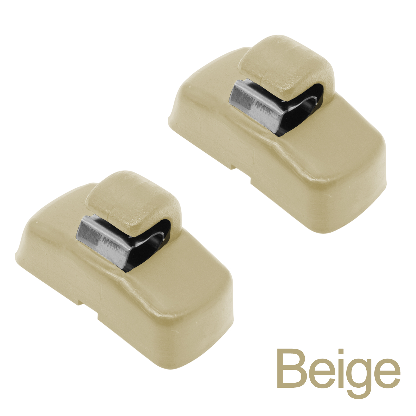 Apktnka 2x Auto Zonneklep Haak Clips Hanger Houder Gesp Beugel Retainer Voor VW Caddy Eos Gol Golf Lupo Polo Sharan Touran: WHITE