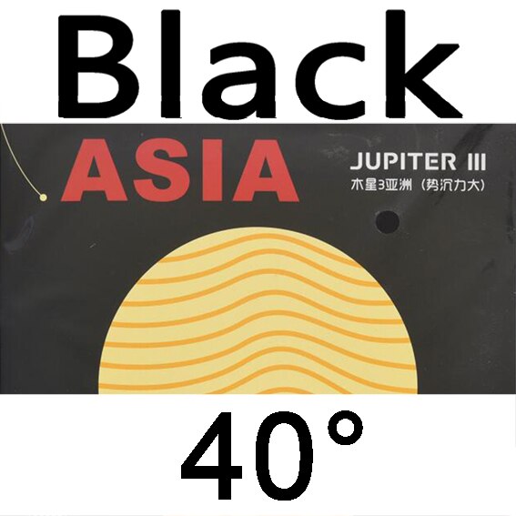 YINHE JUPITER 3 JUPITER III Asia (Sticky, Attack Loop, Forehand) Galaxy Table Tennis Rubber Ping Pong Sponge: black H40