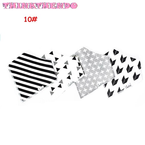 4 stuks baby slabbetjes voor jongens en meisjes, boerdoeken, waterdichte slabbetjes, bandana 's  e06f