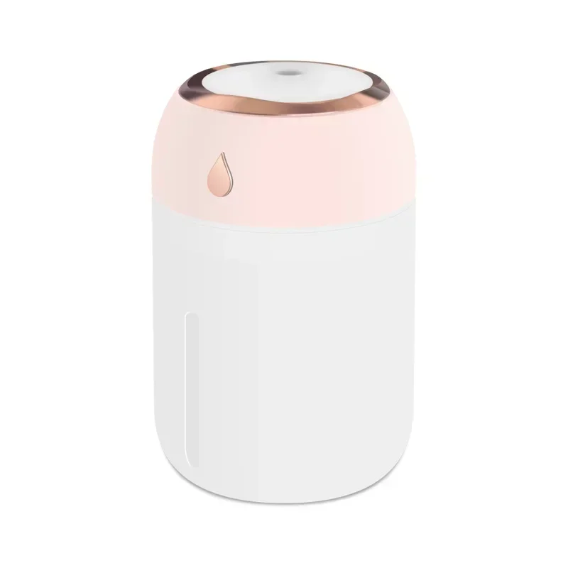 220/330ML Mini Air Humidifier USB Electric Aroma Diffuser Essential Oil Purifier Aromatherapy Mist Maker Lights For Car Home: Pink