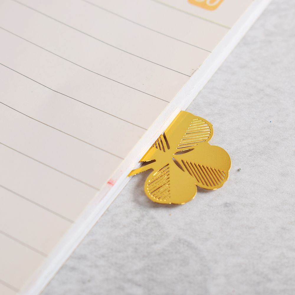 1 Pc Klavertje Vier Lezen Metalen Clip Bookmark Leeswijzer Voor Kids