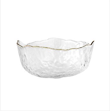 Bol à salade de style japonais Phnom Penh, ensemble d'assiettes à fruits transparents en verre, bol à dessert: Phnom Penh L