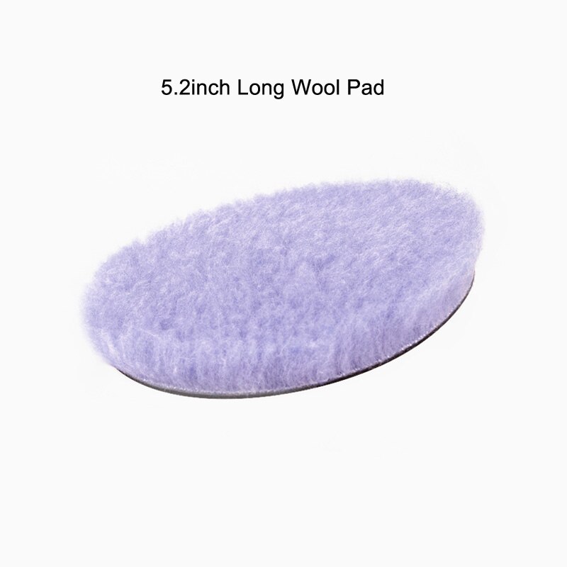 6 Inch Lambs Woollen Polishing Buffing Pad Polisher Pads For Car Detailing Waxing Polishing Buffer: 5.2 inch long wool