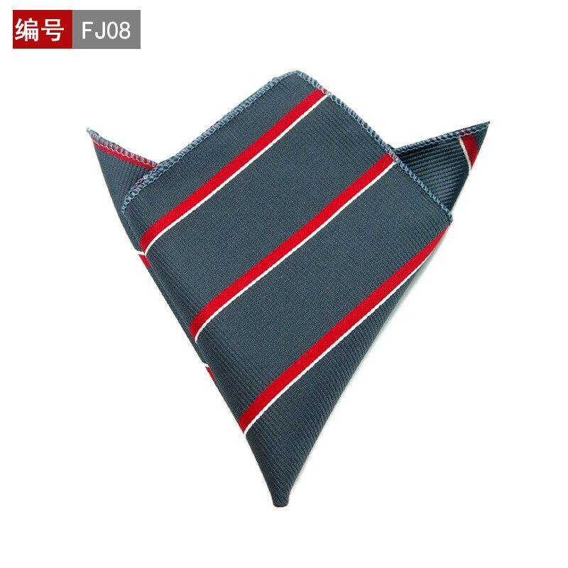 25*25cm polyester lommetørkle herre business dress floral lomme firkantet hankies klassisk rutete lomme håndkle: 8