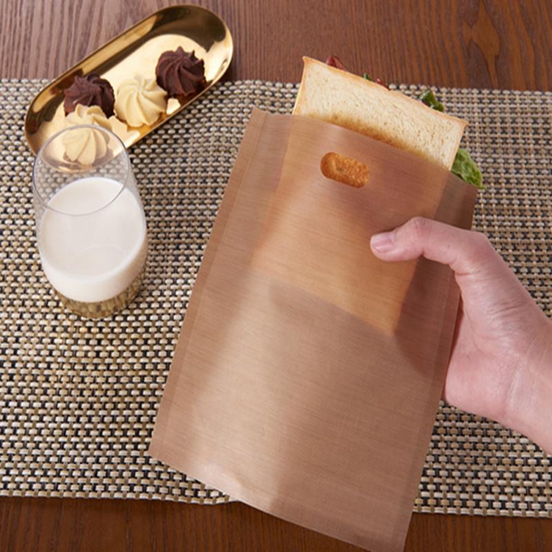 2 Teile/satz Fiberglas Toast Mikrowelle Heizung Gebäck Werkzeuge wiederverwendbar Toaster Tasche Nicht Stock Brot Tasche Sandwich Taschen Hause Cocina