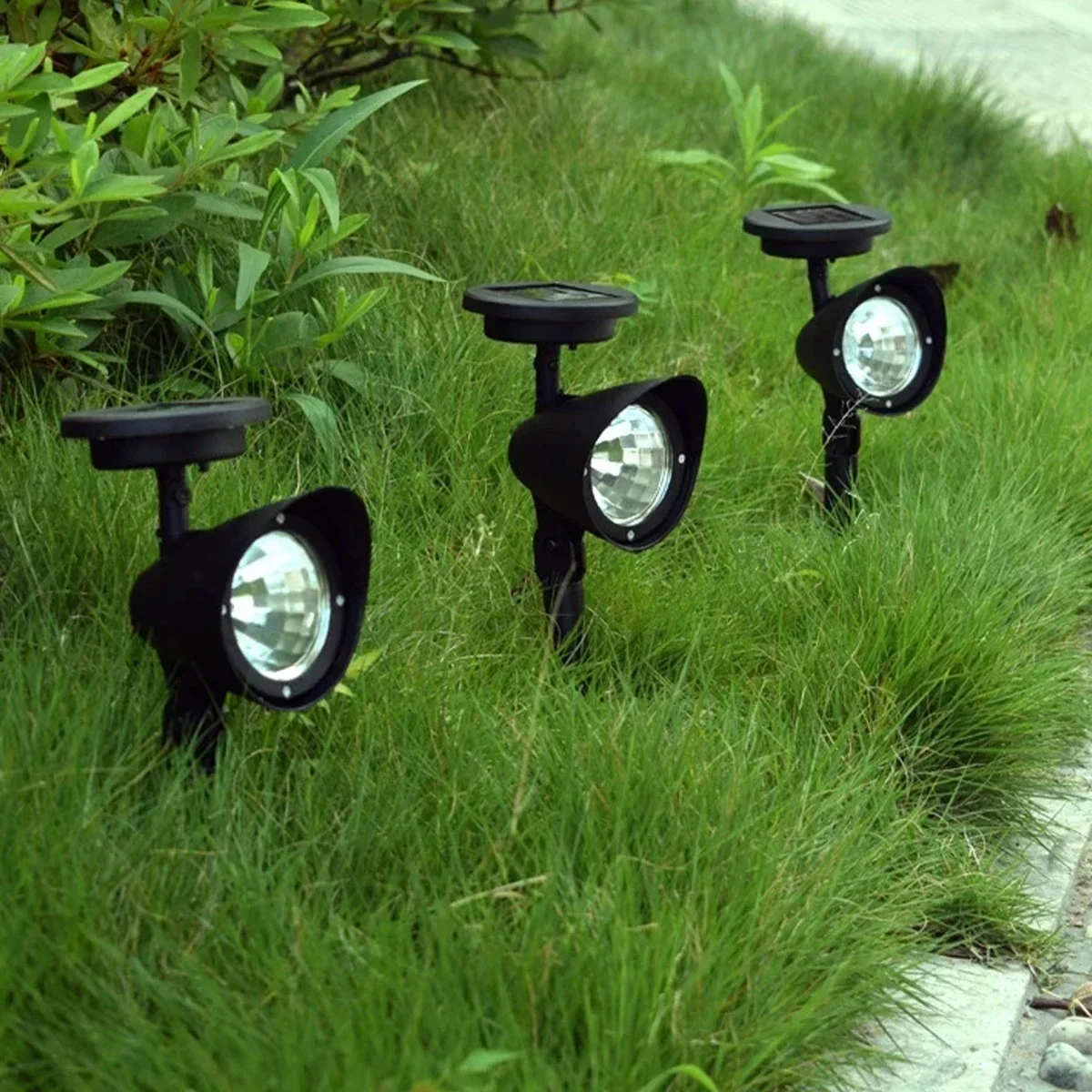 Foco Solar Led para exteriores, luces de jardín, decoración de paisaje, IP65, resistente al agua para césped, patio, camino, árbol, lámpara separada