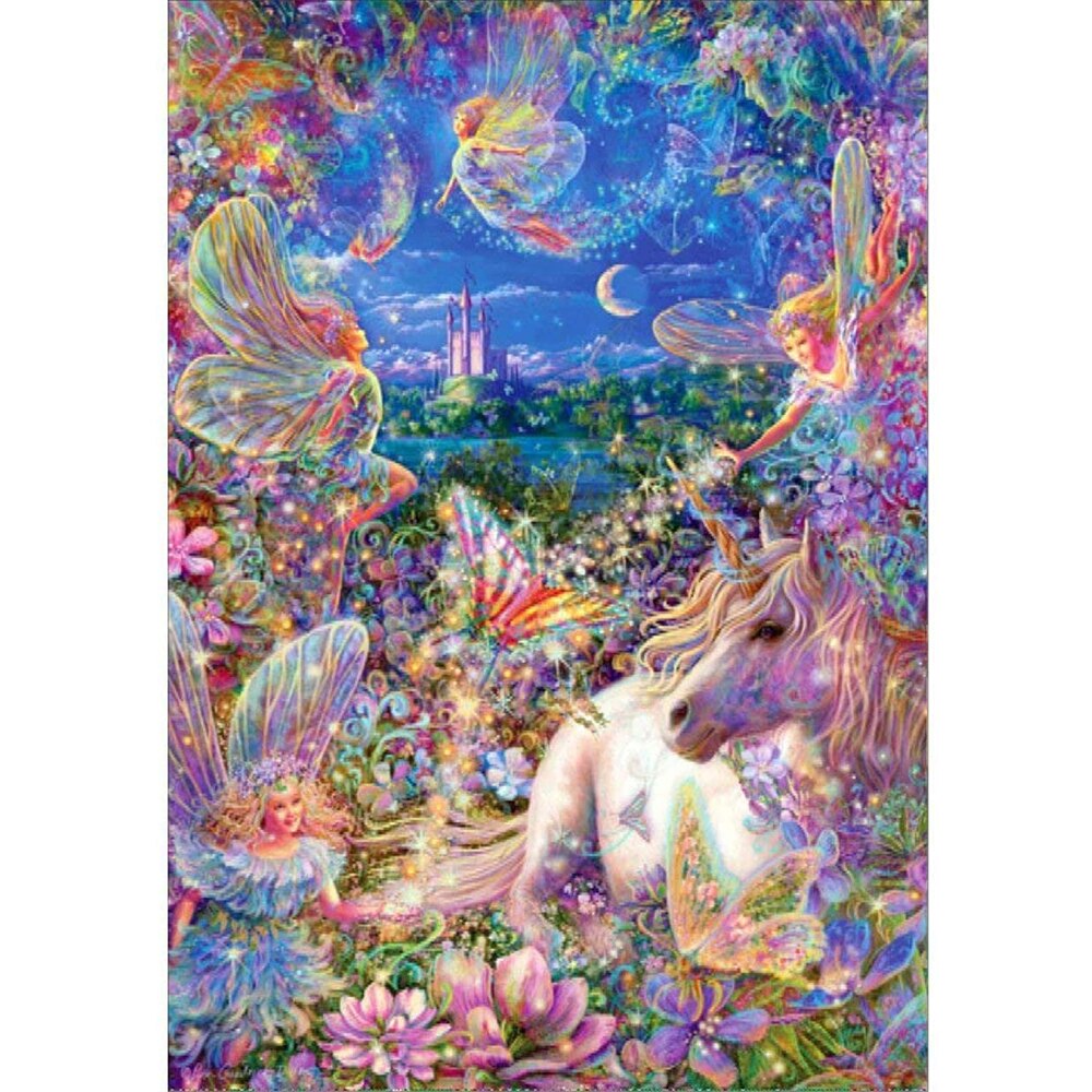 5D diamond painting full diamond unicorn round diamond mosaic pattern home decoration DIY handmade: Default Title