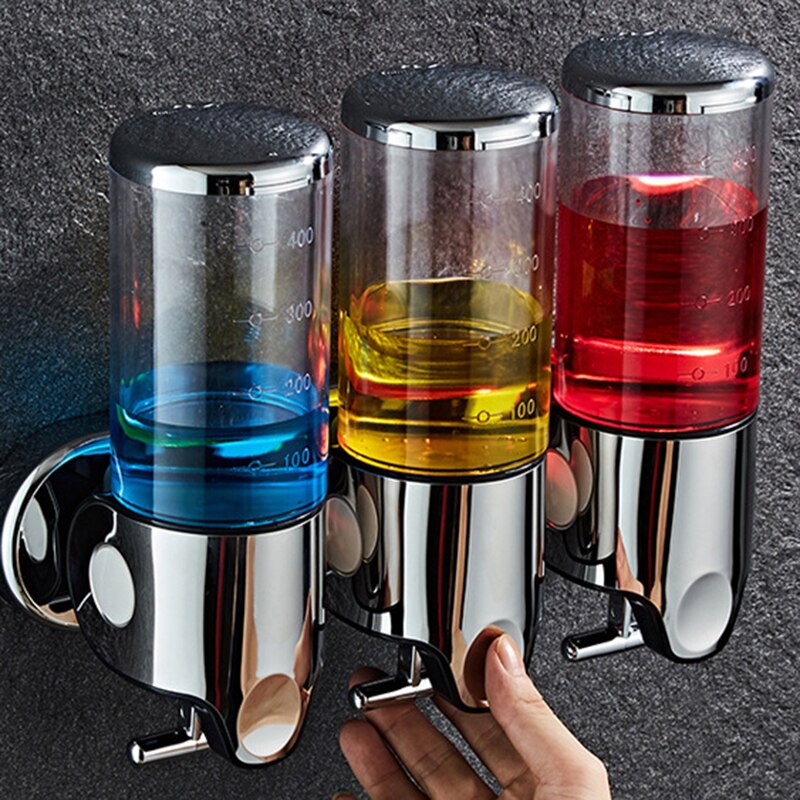 Badkamer Schuim Zeepdispenser Handdesinfecterend Houder Wall Mount Zeep Shampoo Head Vloeibare Douche Dispenser Voor Badkamer Accessoires