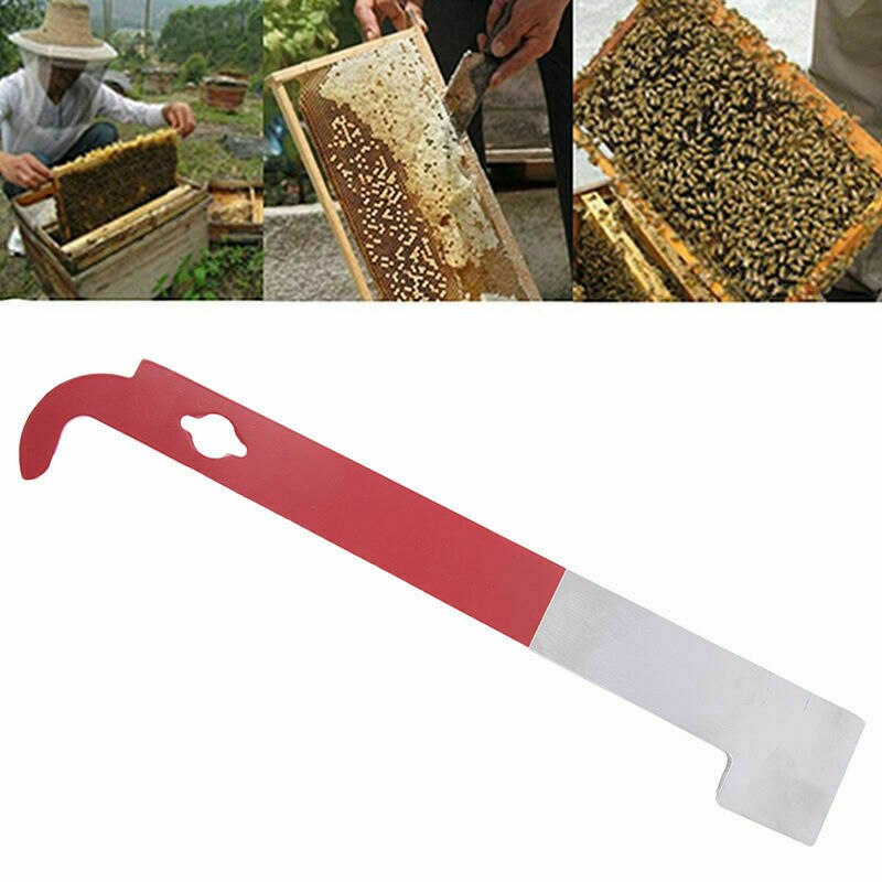 Beekeeping Protective Suit Veil Jacket Gloves Kit Wood Honey Brush Wasp Bee Hive Brush Sweep Bee Honey Scraper J Hook Tool Set